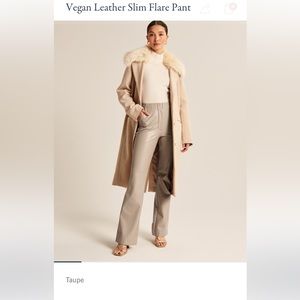 Brand new, never worn Abercrombie faux leather vegan leather pants